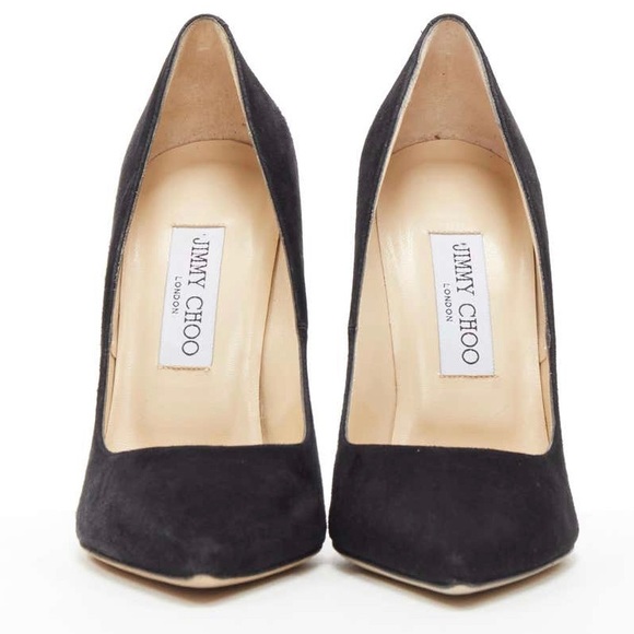 Jimmy Choo Shoes - JIMMY CHOO Anouk 120 black suede stiletto EU39.5